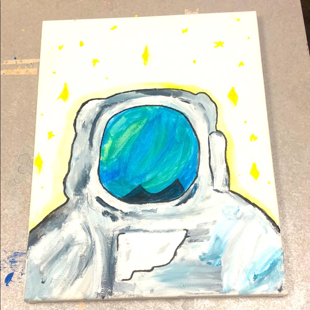 Astronaut painting